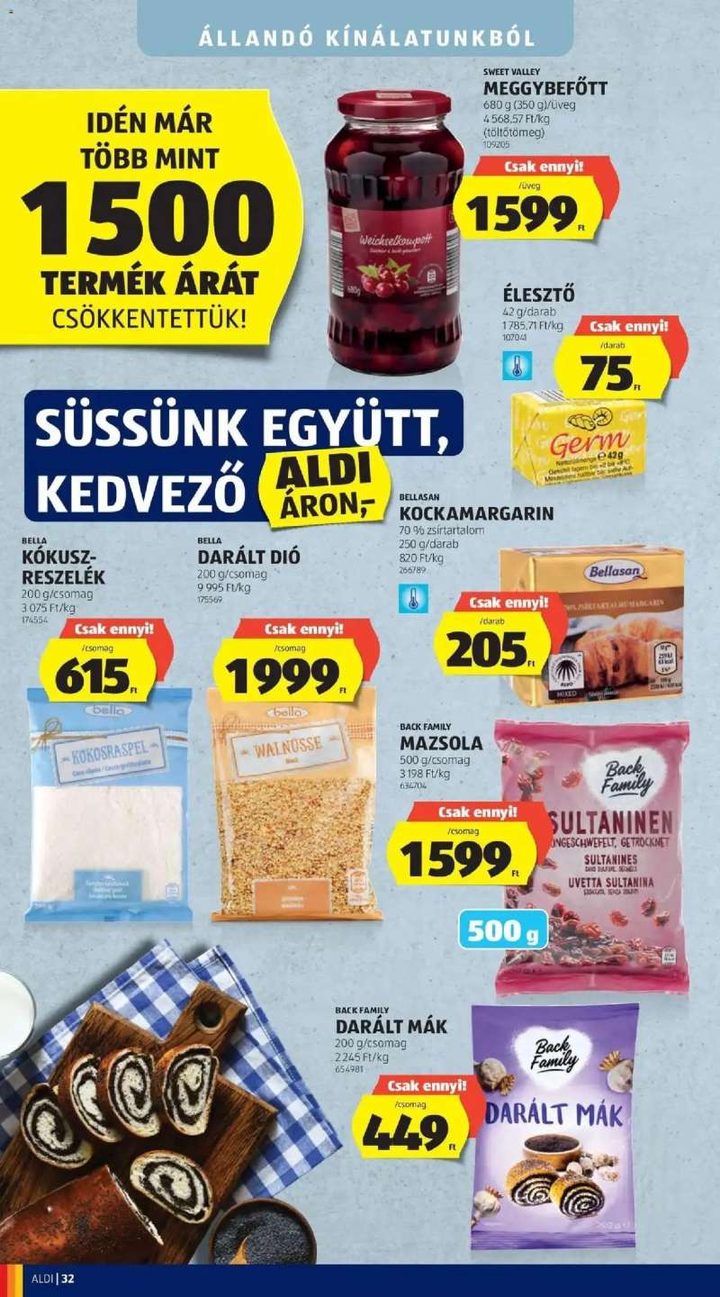Aldi Aldi aktuális akciós újság 32 oldal