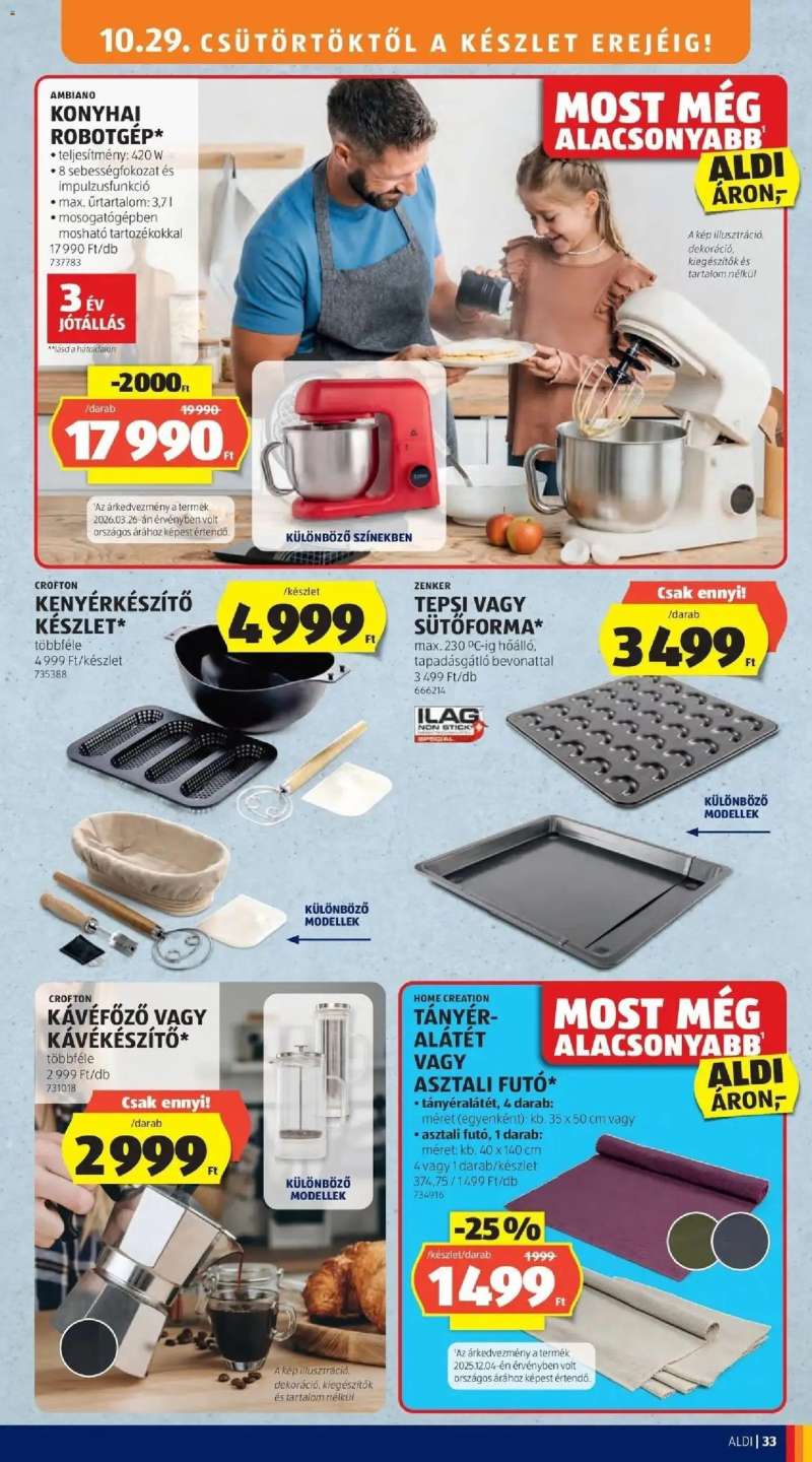 Aldi Aldi aktuális akciós újság 33 oldal
