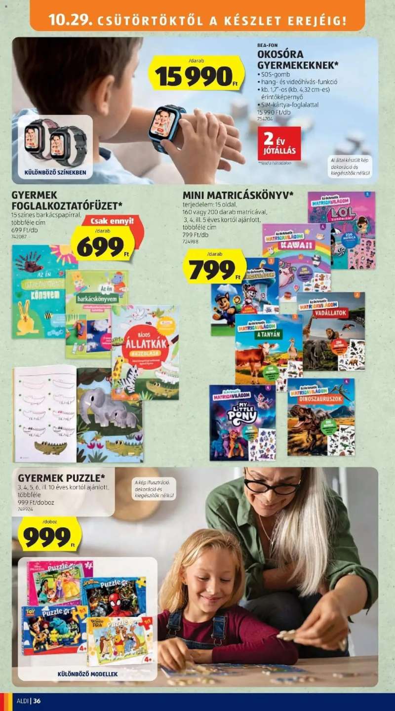 Aldi Aldi aktuális akciós újság 36 oldal