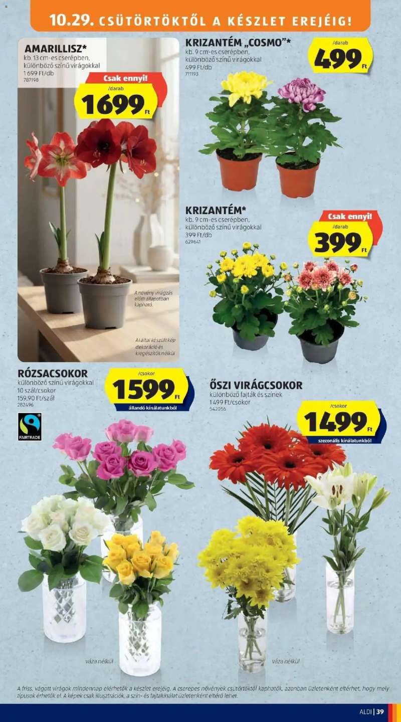 Aldi Aldi aktuális akciós újság 39 oldal