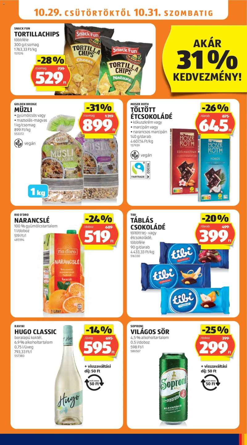 Aldi Aldi akciós újság 15 oldal