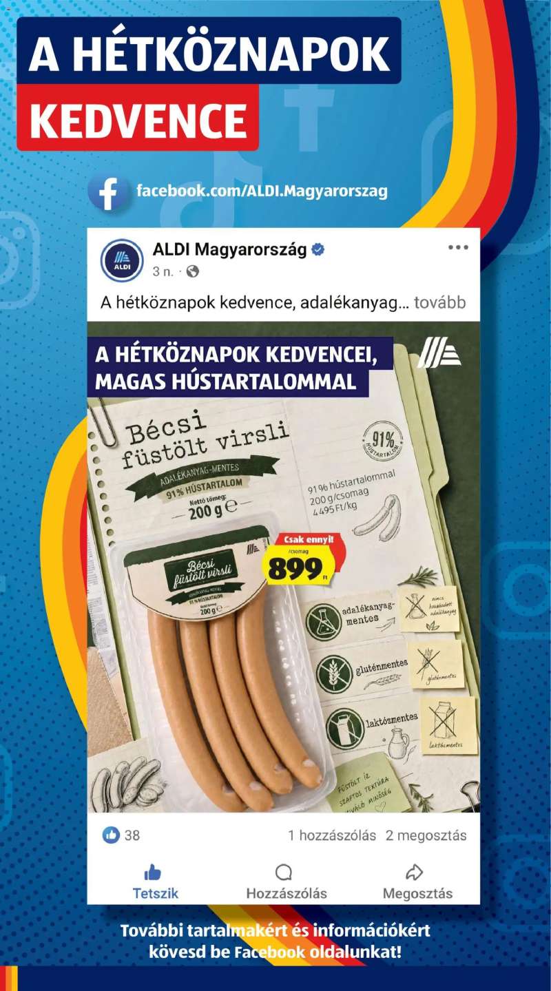 Aldi Aldi akciós újság 38 oldal