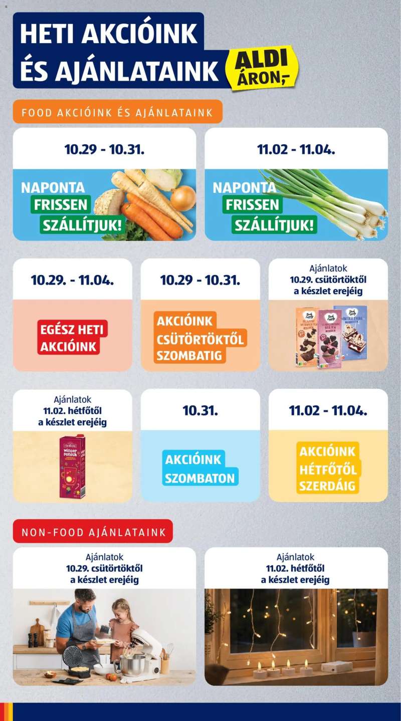 Aldi Aldi akciós újság 4 oldal