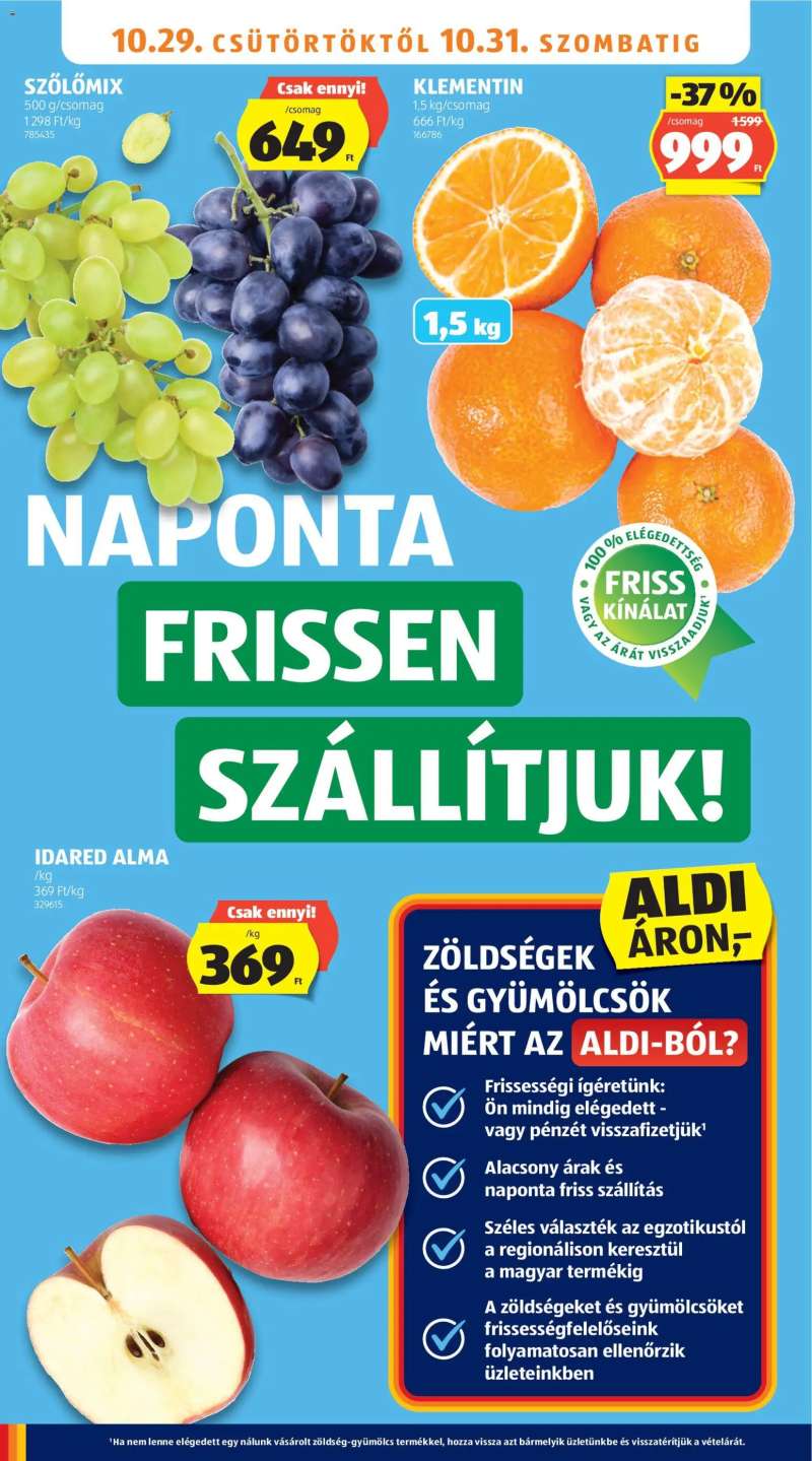 Aldi Aldi akciós újság 6 oldal