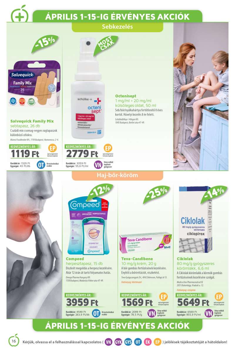Alma Gyógyszertárak Akciós Újság 16 oldal