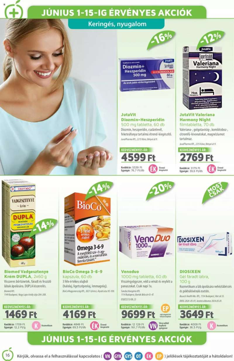 Alma Gyógyszertárak Akciós Újság Alma Gyógyszertárak 16 oldal