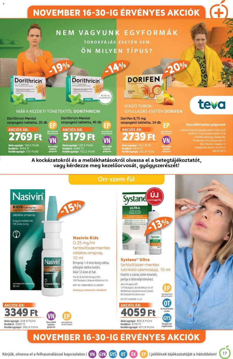 Alma Gyógyszertárak Akciós újság Alma Gyógyszertárak 17 oldal
