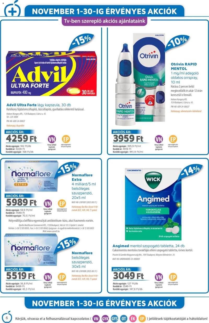 Alma Gyógyszertárak Akciós újság Alma Gyógyszertárak 6 oldal