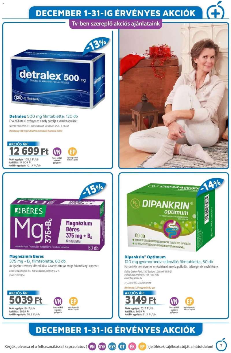 Alma Gyógyszertárak Alma újság érvényessége 2025.12.31-ig 7 oldal