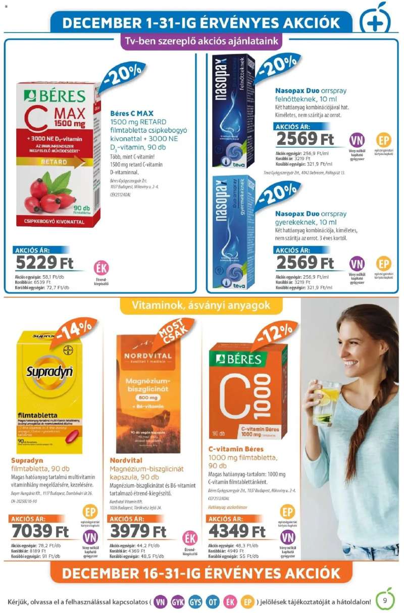 Alma Gyógyszertárak Alma újság érvényessége 2025.12.31-ig 9 oldal