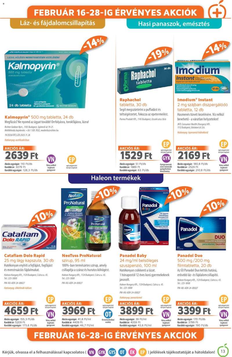 Alma Gyógyszertárak Akciós újság Alma Gyógyszertárak 13 oldal