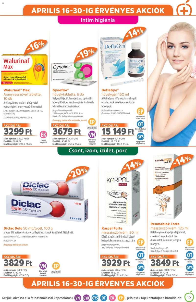 Alma Gyógyszertárak Alma Gyógyszertárak akciós újság 15 oldal