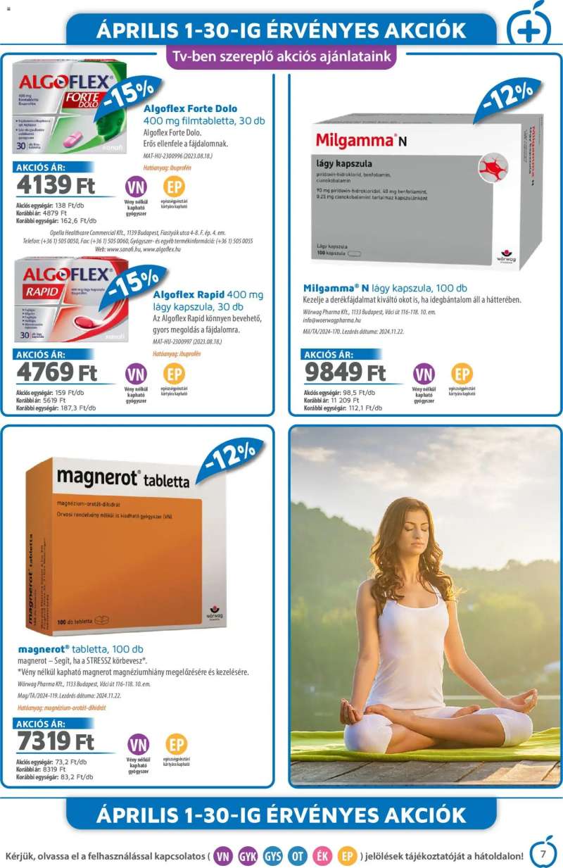 Alma Gyógyszertárak Alma Gyógyszertárak akciós újság 7 oldal