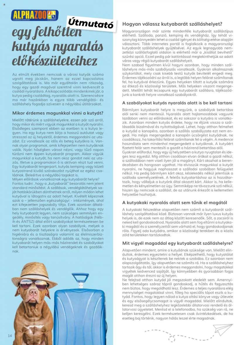 AlphaZoo Akciós Újság AlphaZoo 14 oldal