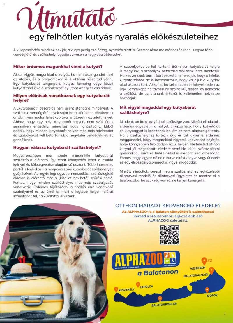 AlphaZoo Akciós Újság AlphaZoo 7 oldal