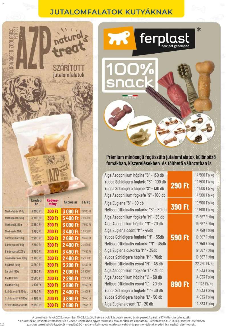 AlphaZoo Akciós újság AlphaZoo 12 oldal