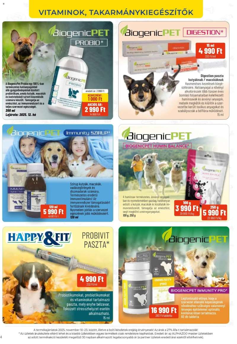 AlphaZoo Akciós újság AlphaZoo 4 oldal