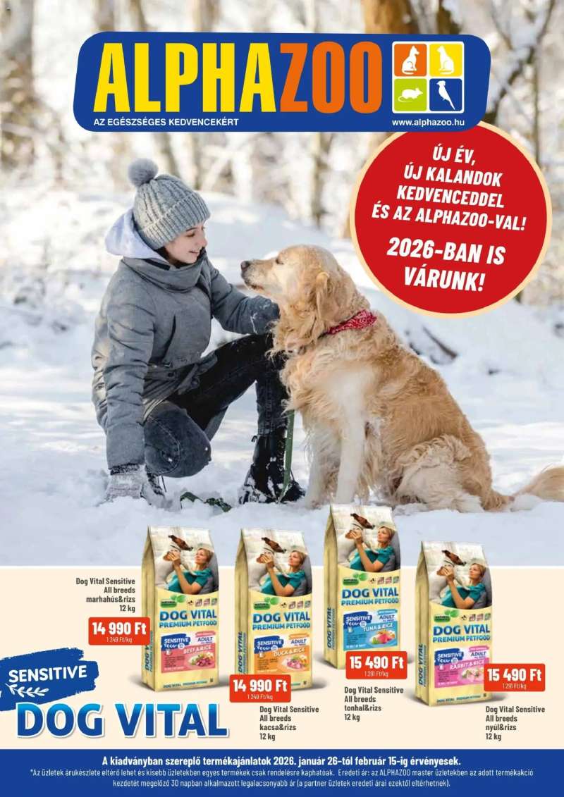 AlphaZoo Akciós újság AlphaZoo 1 oldal