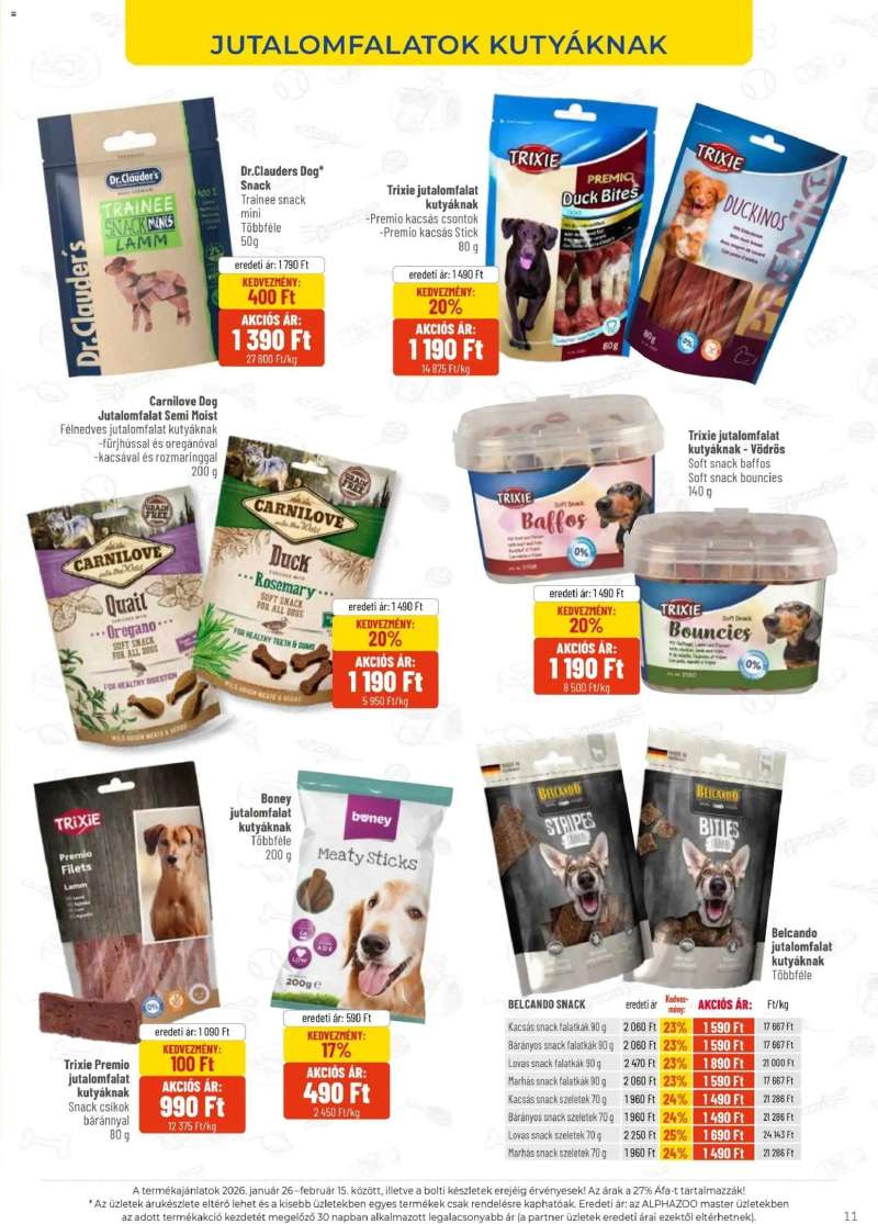 AlphaZoo Akciós újság AlphaZoo 11 oldal