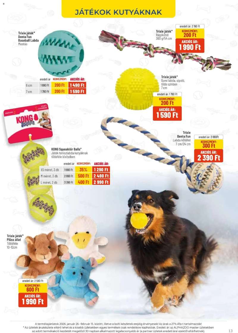 AlphaZoo Akciós újság AlphaZoo 13 oldal