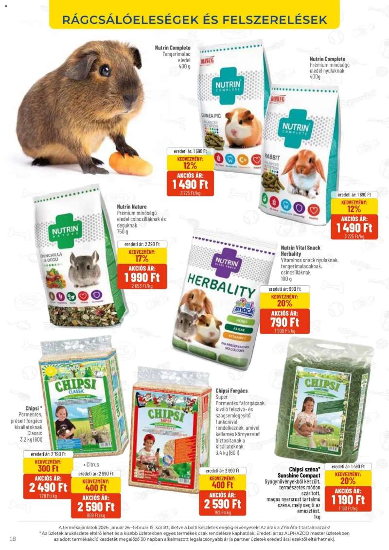 AlphaZoo Akciós újság AlphaZoo 18 oldal