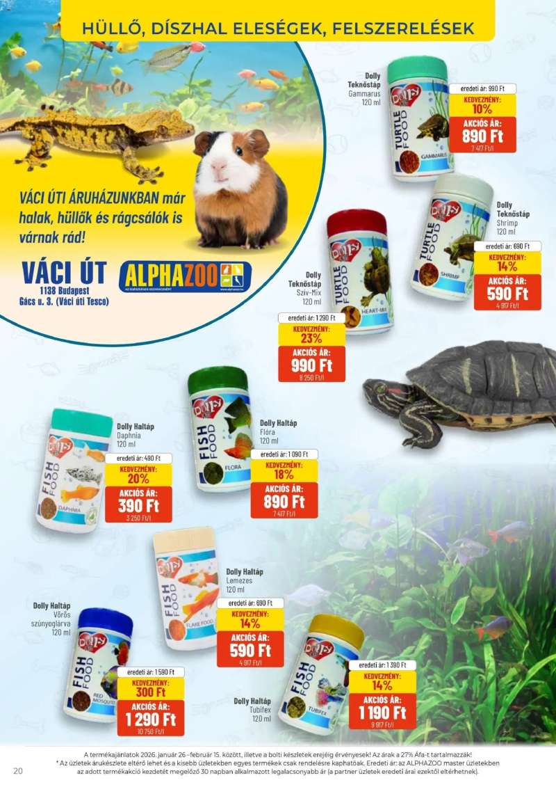 AlphaZoo Akciós újság AlphaZoo 20 oldal