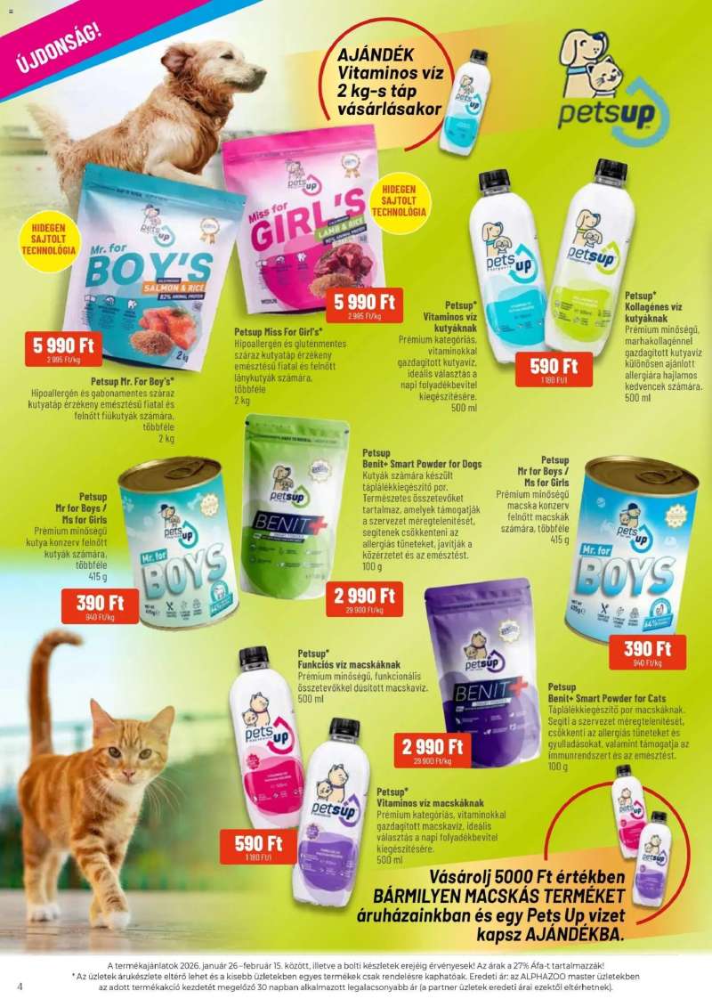 AlphaZoo Akciós újság AlphaZoo 4 oldal