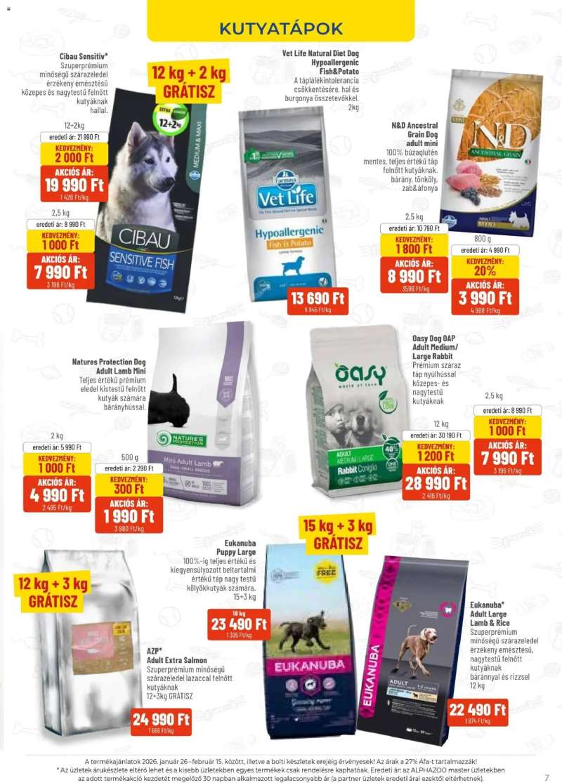 AlphaZoo Akciós újság AlphaZoo 7 oldal