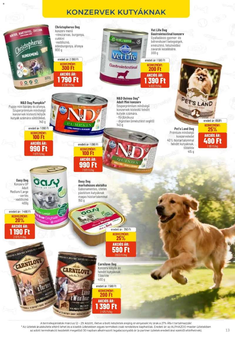 AlphaZoo AlphaZoo akciós újság 13 oldal