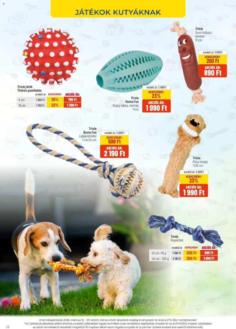 AlphaZoo AlphaZoo akciós újság 16 oldal