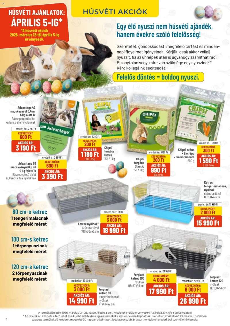 AlphaZoo AlphaZoo akciós újság 4 oldal