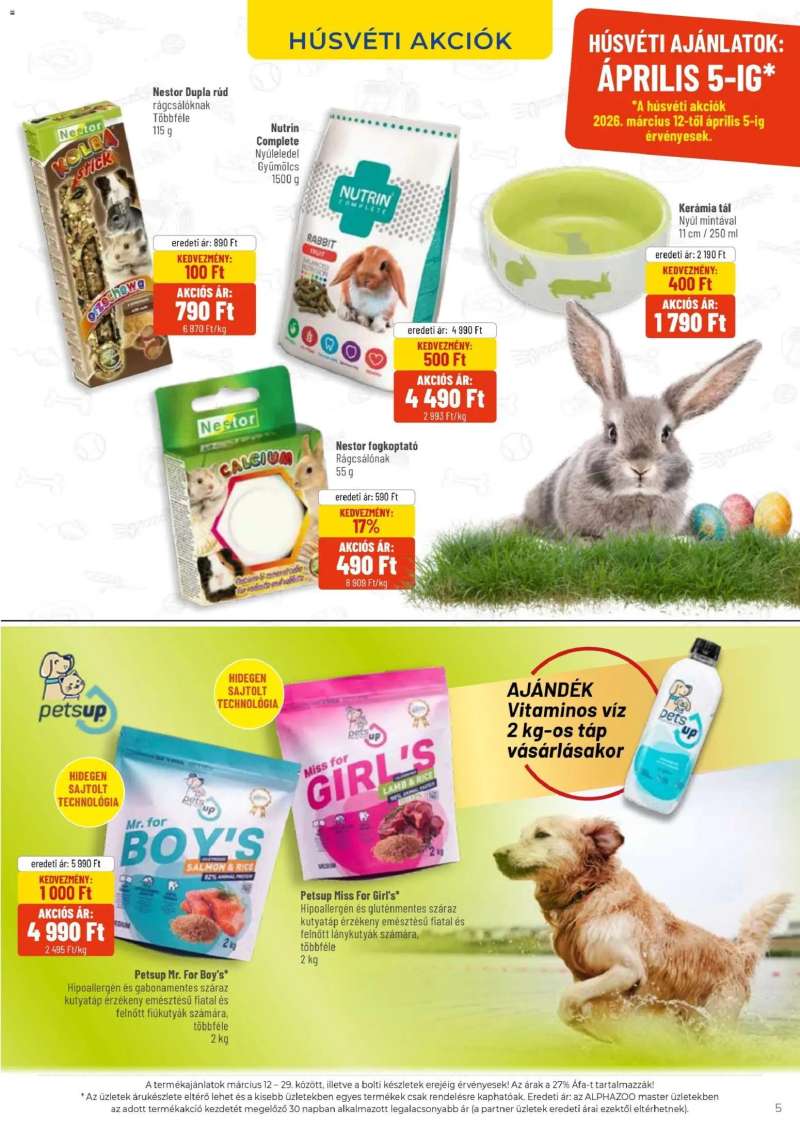 AlphaZoo AlphaZoo akciós újság 5 oldal