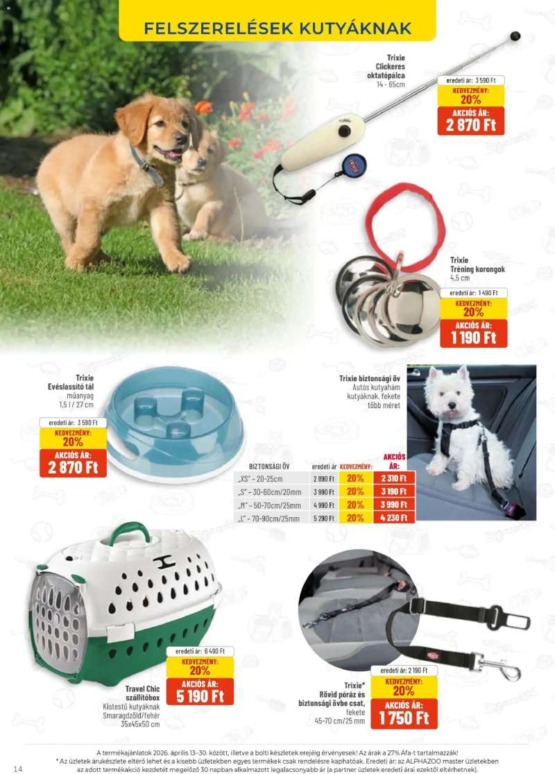 AlphaZoo AlphaZoo akciós újság 14 oldal