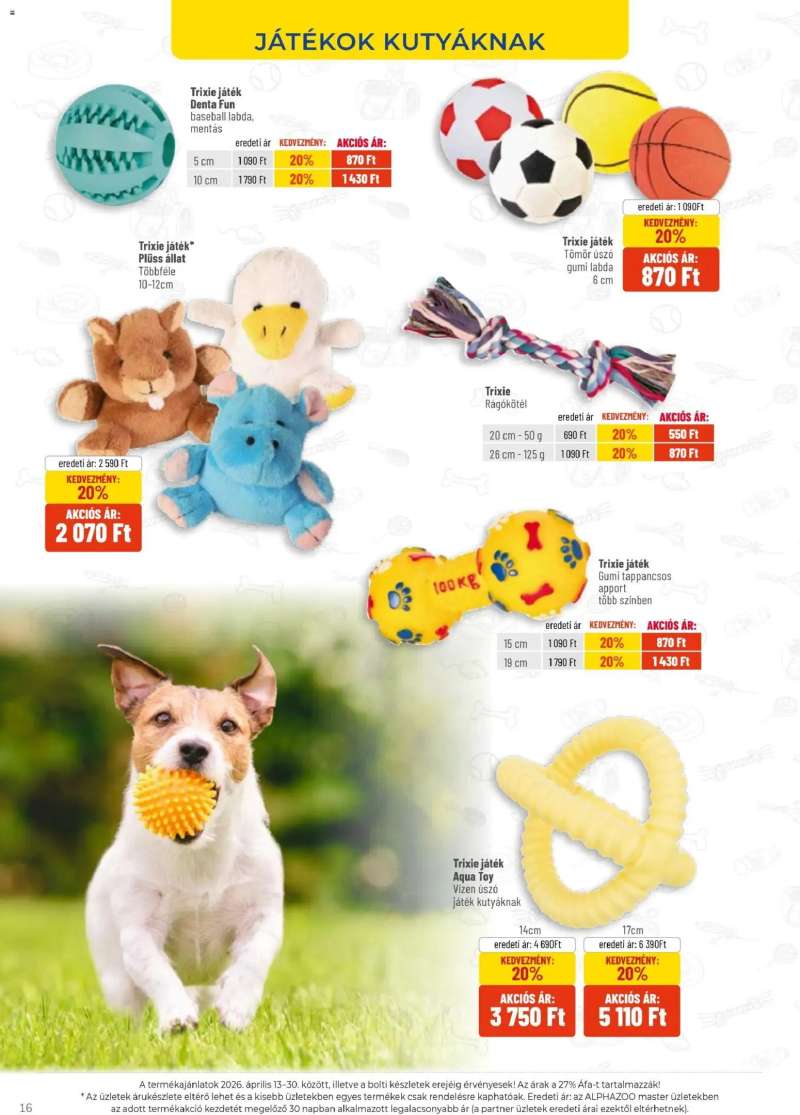 AlphaZoo AlphaZoo akciós újság 16 oldal