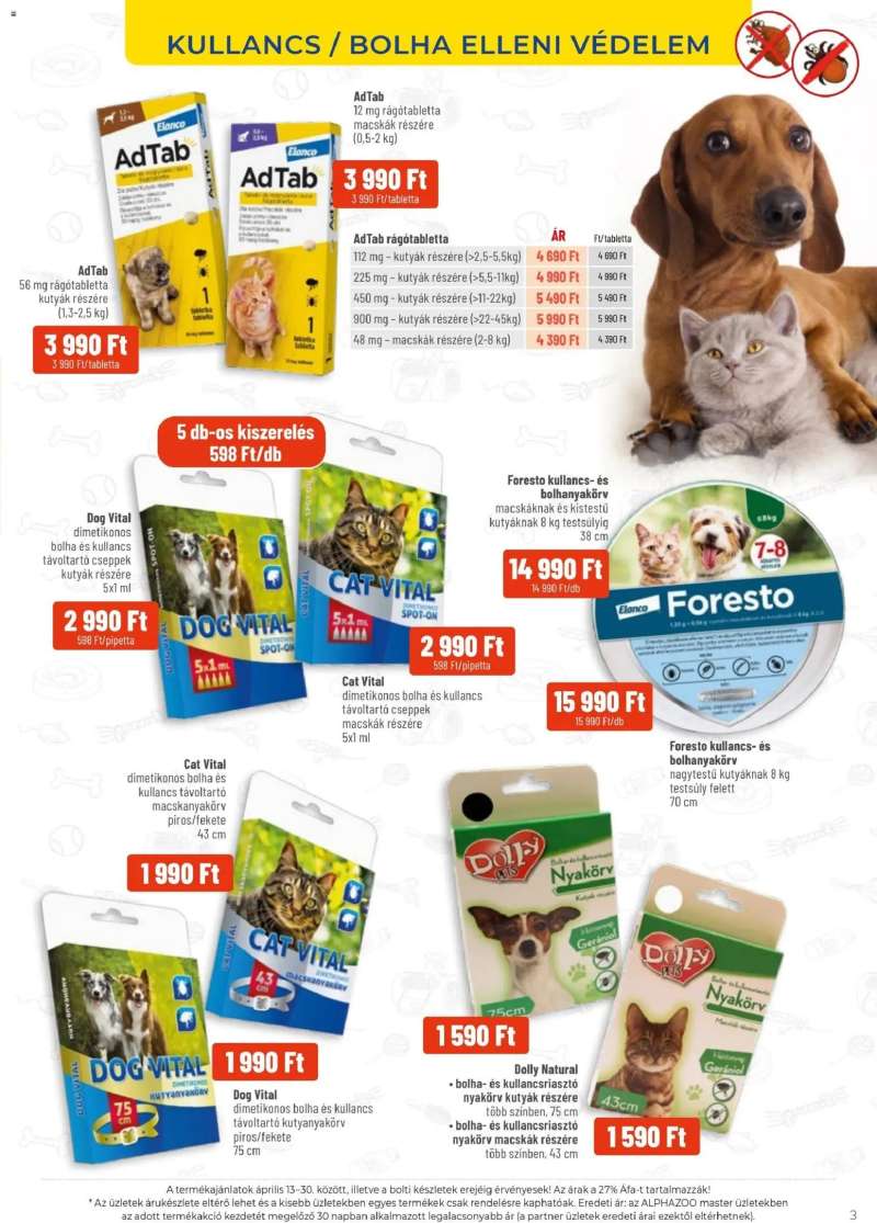 AlphaZoo AlphaZoo akciós újság 3 oldal