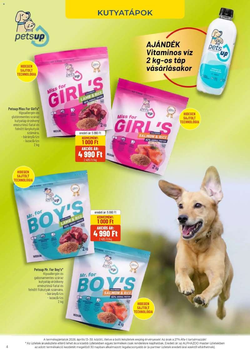 AlphaZoo AlphaZoo akciós újság 4 oldal