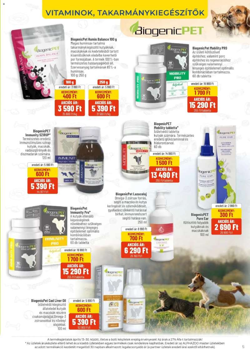 AlphaZoo AlphaZoo akciós újság 5 oldal