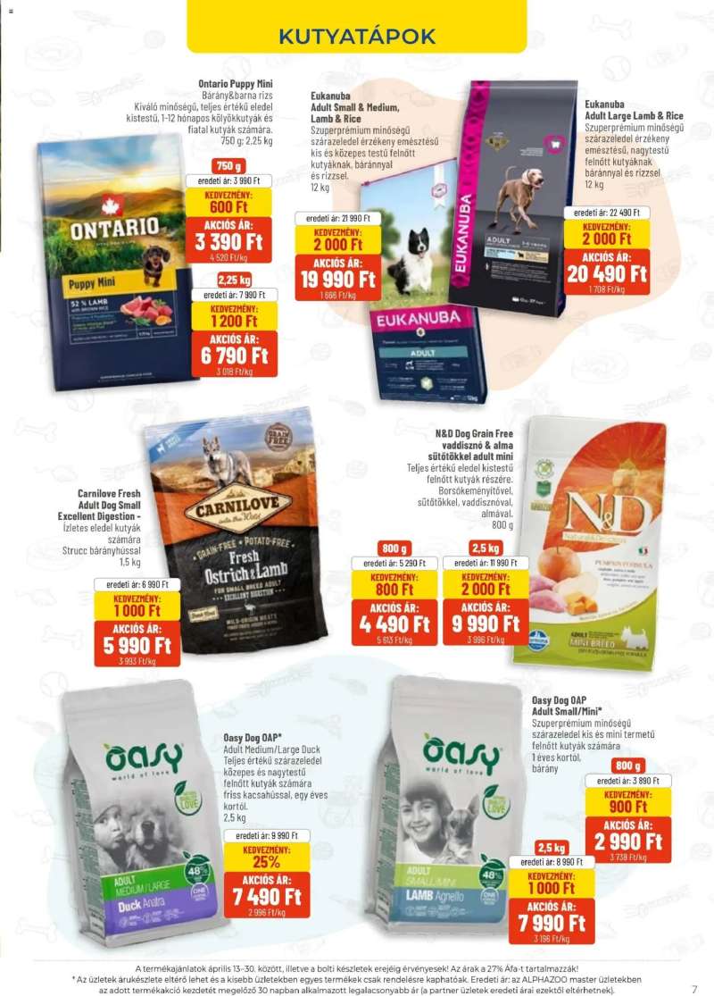 AlphaZoo AlphaZoo akciós újság 7 oldal