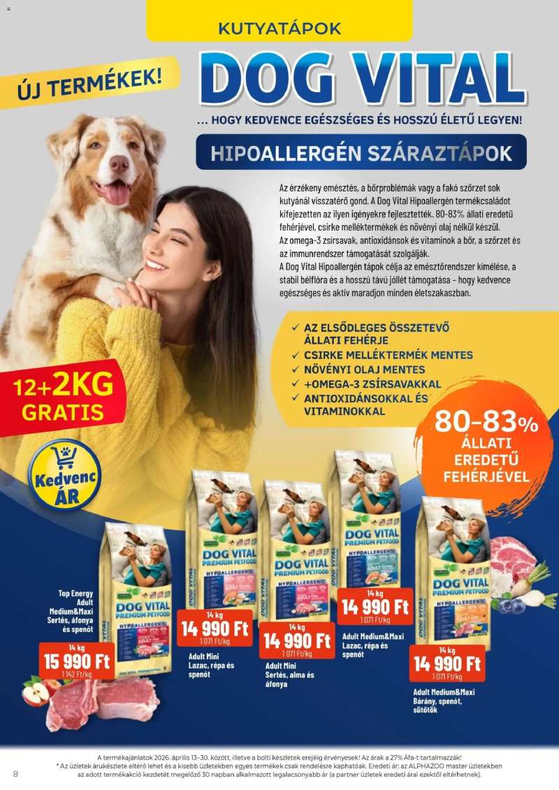 AlphaZoo AlphaZoo akciós újság 8 oldal