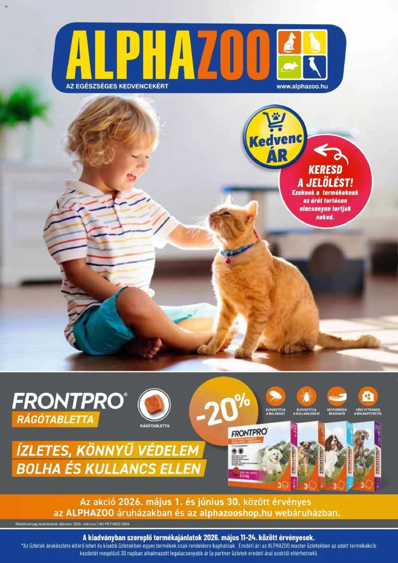 AlphaZoo AlphaZoo akciós újság 1 oldal