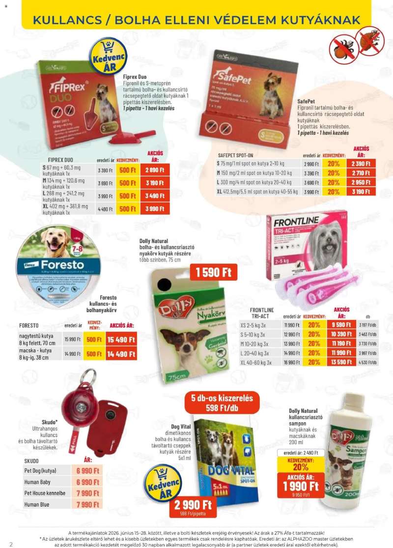 AlphaZoo AlphaZoo akciós újság 2 oldal