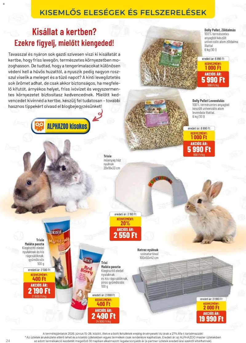 AlphaZoo AlphaZoo akciós újság 24 oldal