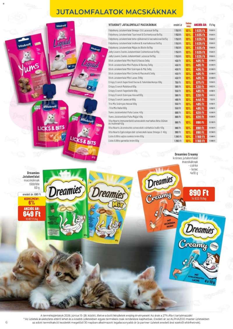 AlphaZoo AlphaZoo akciós újság 6 oldal