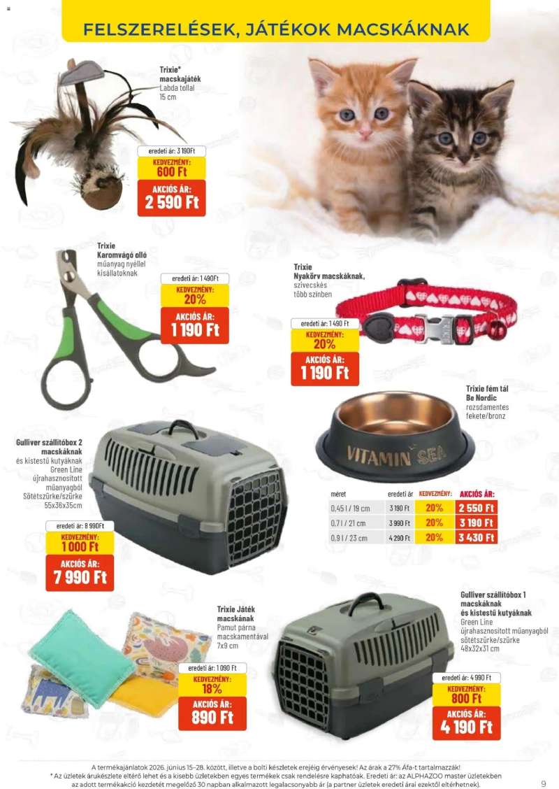 AlphaZoo AlphaZoo akciós újság 9 oldal