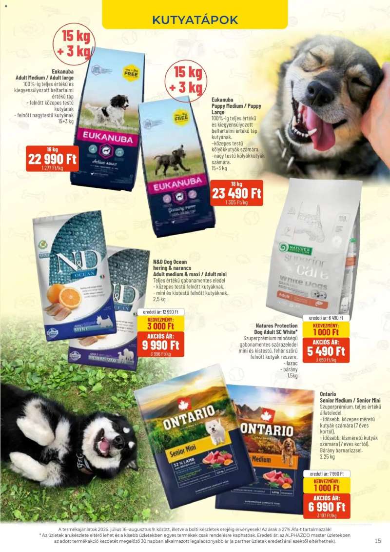 AlphaZoo AlphaZoo akciós újság 15 oldal