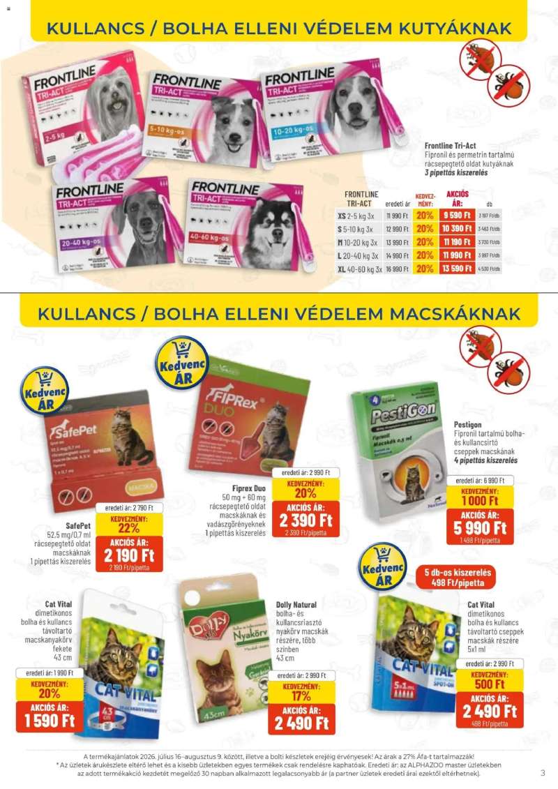 AlphaZoo AlphaZoo akciós újság 3 oldal