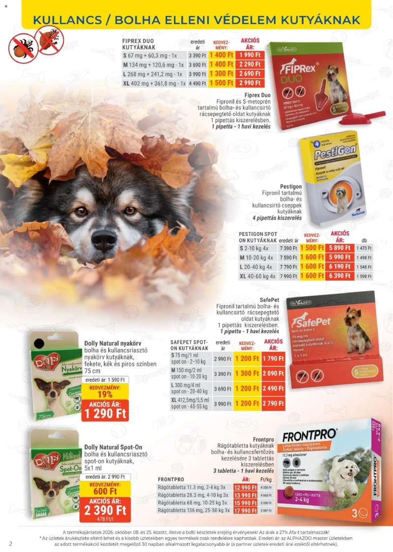 AlphaZoo AlphaZoo akciós újság 2 oldal