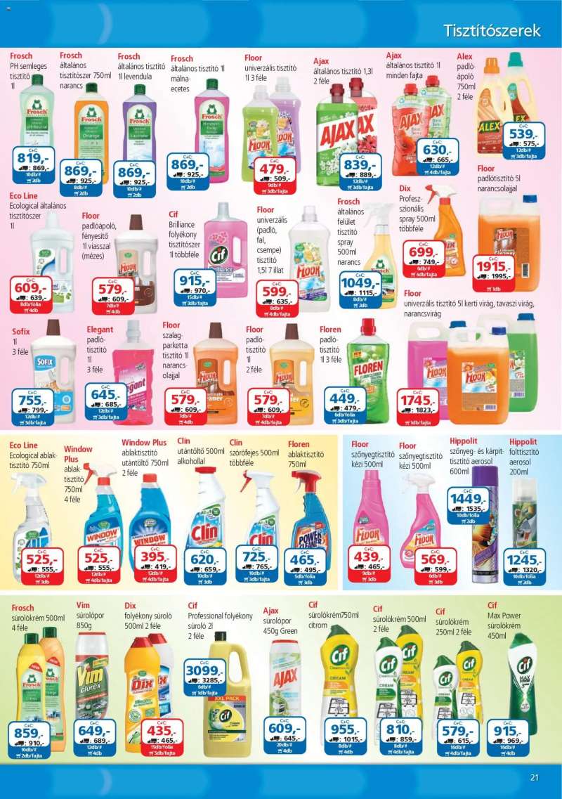 ÁRKLUB Akciós újság ÁRKLUB 21 oldal