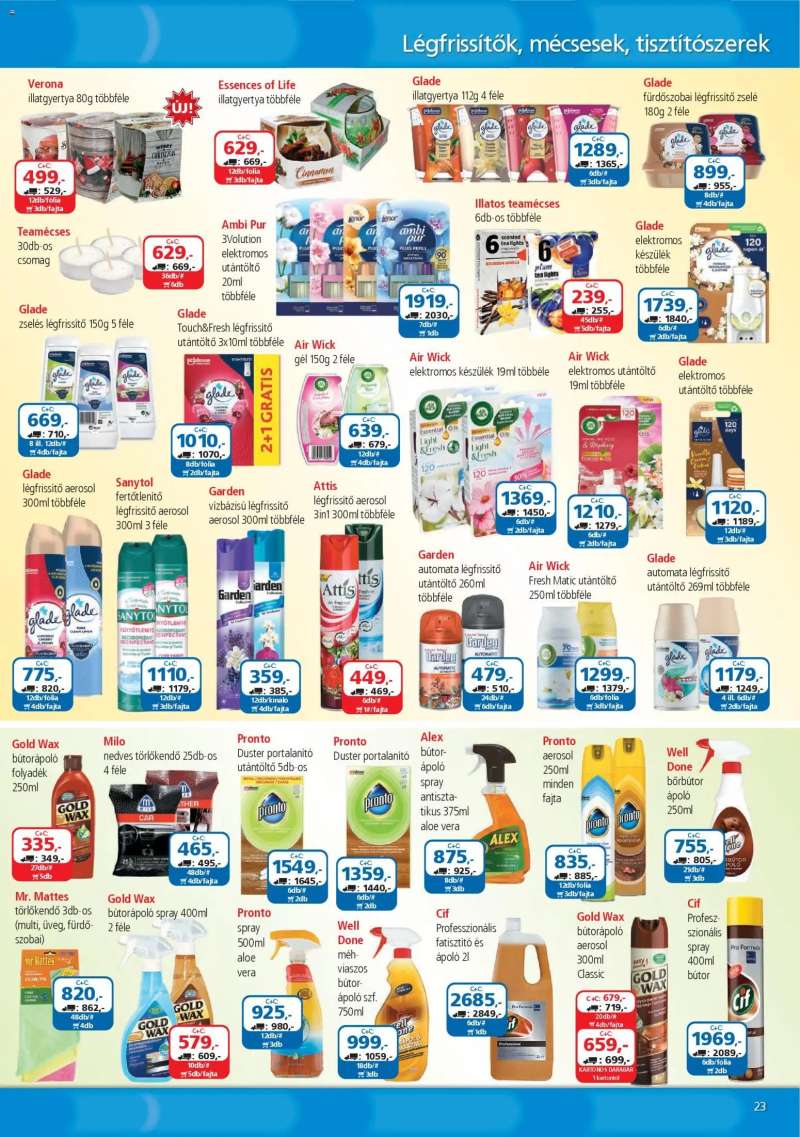 ÁRKLUB Akciós újság ÁRKLUB 23 oldal