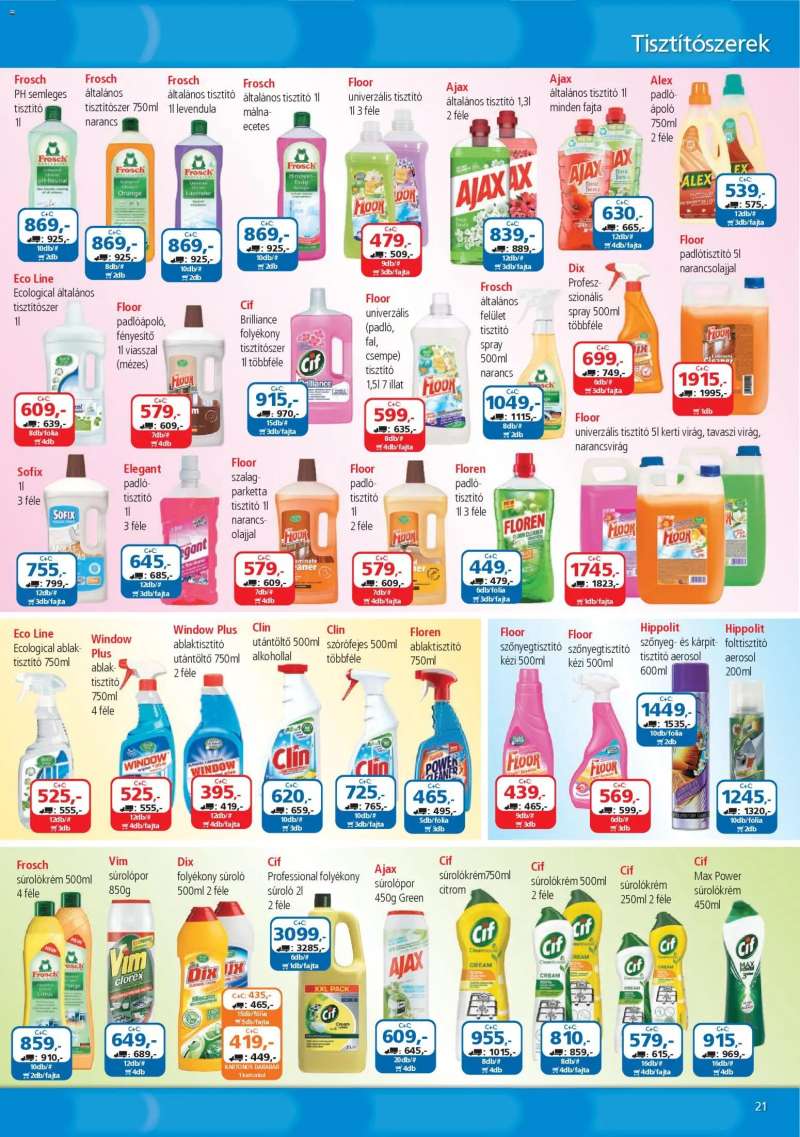 ÁRKLUB Akciós újság ÁRKLUB 21 oldal